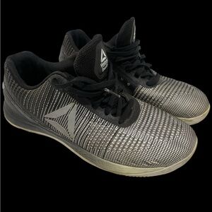 Reebok Black and Gray Athletic Shoes with Breathable Mesh nano 7. CrossFit